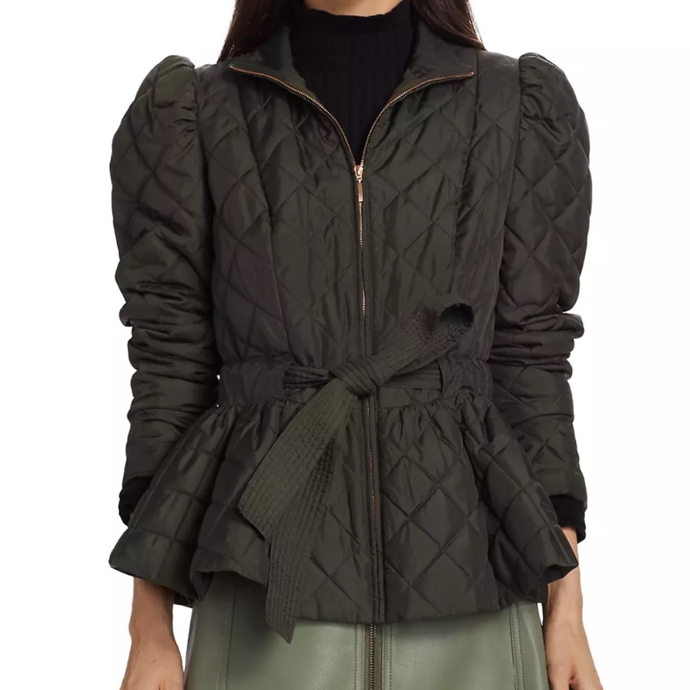 Raven Quilted Tie-Waist Jacket